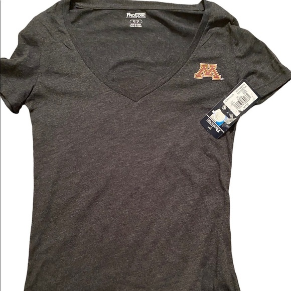 Pro Edge Tops - University of Minnesota womens v neck tee